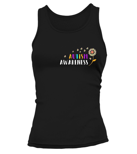 Autism Awareness Dandelions Cute Autism Support T-shirt Tank top Woman