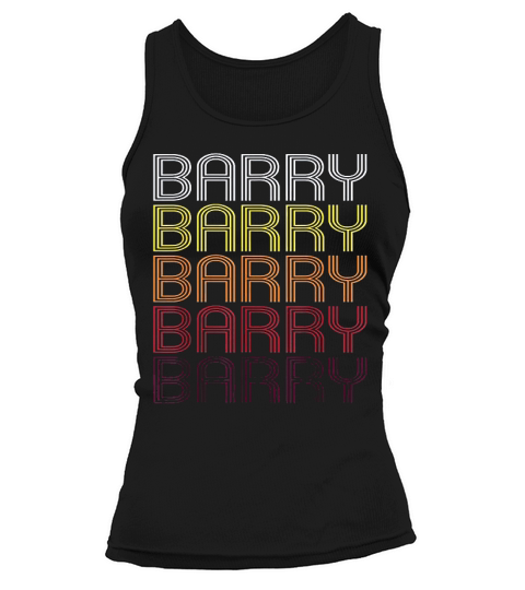 Barry Retro Wordmark Pattern  Vintage Style Tank top Woman