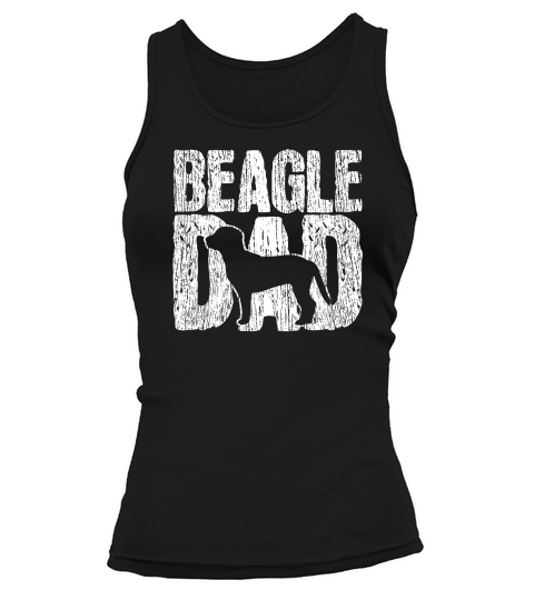 Beagle Dad Father Fathers Day Gift Vintage Dog Owner Premium Tank top Woman
