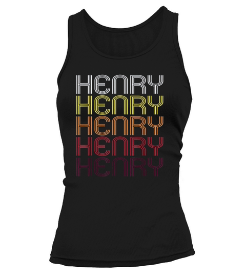 Henry Retro Wordmark Pattern  Vintage Style Tank top Woman