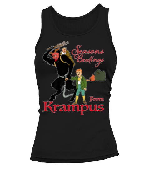 Seasons Beatings From Krampus The Christmas Devil T-shirt Tank top Woman