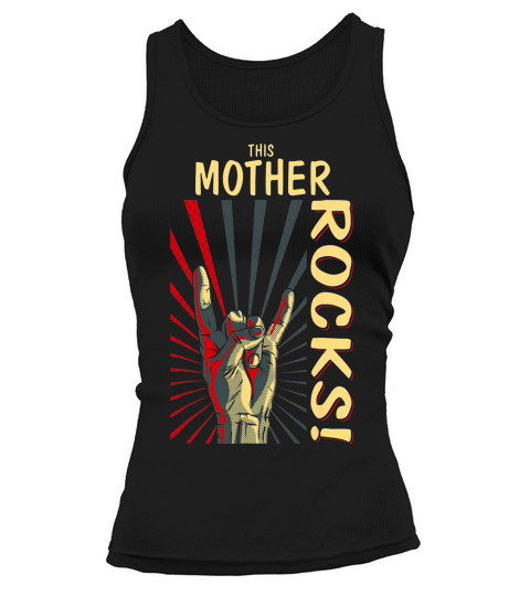 This Mother Rocks Vintage Retro Concert 70s 80s T Shirt Tank top Woman