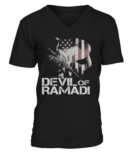Devil of Ramadi Veteran V-Neck T-shirt