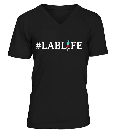 Lab Life Laboratory Research Chem Funny T-shirt V-Neck T-shirt