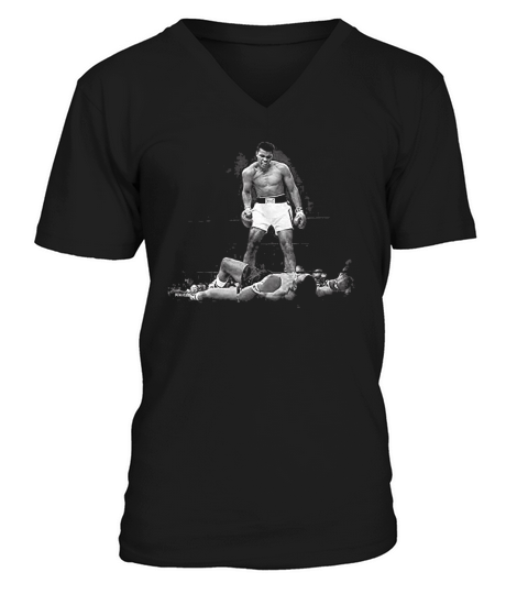 Muhammad Ali Over Liston V-Neck T-shirt