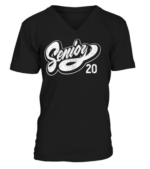 Senior Class Of 2020 Graduate Vintage Style T-shirt V-Neck T-shirt