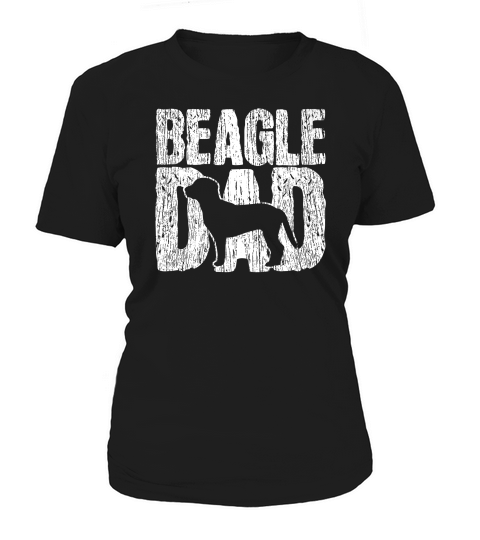 Beagle Dad Father Fathers Day Gift Vintage Dog Owner Premium Women's T-Shirt