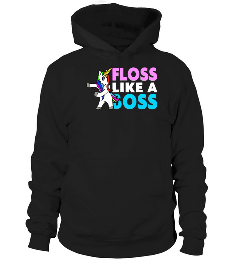 Floss Like A Boss Flossing Unicorn T-shirt Hoodie Unisex