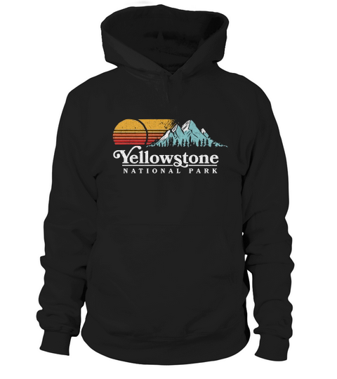 Vintage Yellowstone National Park Retro T-shirt Hoodie Unisex