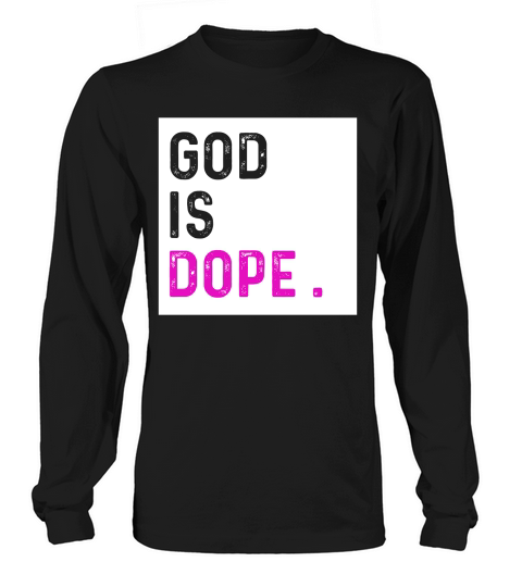 God Is Dope Purple Funny Christian Faith Believe G Kids Hoodie Long sleeved Unisex