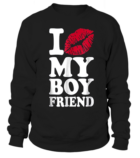 I Kiss My Boyfriend Sweatshirt Unisex