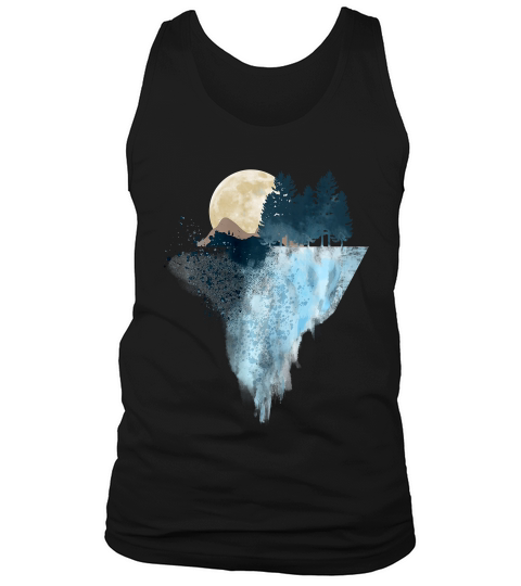 Colored Mountains Geometry Outdoor Hiking Tshirt Tank Top Unisex
