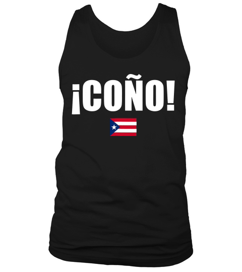 Cono Puerto Rico Flag Spanish Slang Funny Sports T-shirt Tank Top Unisex