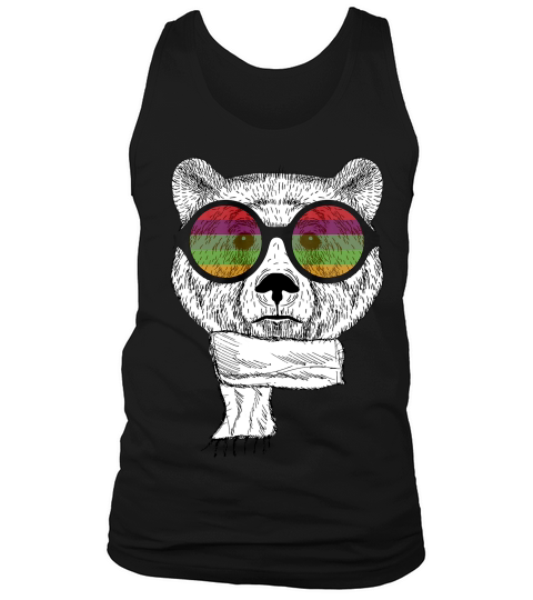Gay Bear With Sunglasses Cool T-shirt Tank Top Unisex