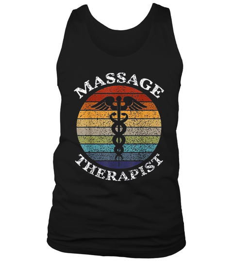 Massage Therapy  Massage Therapist Vintage Sunset Gifts Tank Top Unisex