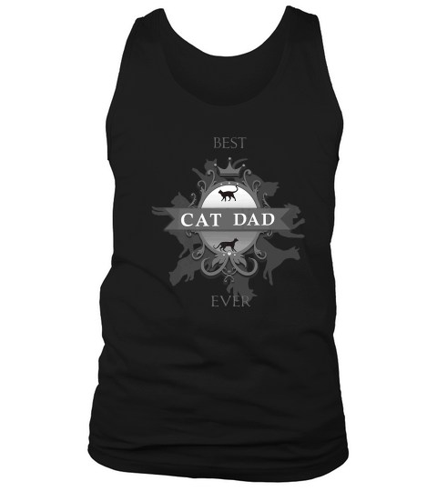 Mens Mens Classic Best Cat Dad Ever Cute Kitty Father Tank Top Unisex