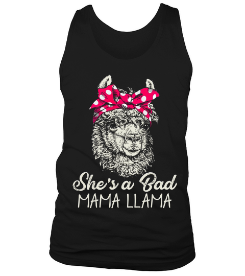 She Is A Bad Mama Llama T-shirt Tank Top Unisex