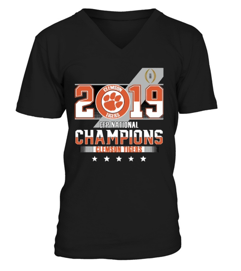 Clemson Tiger 2019 CFP national champions V-Neck T-shirt