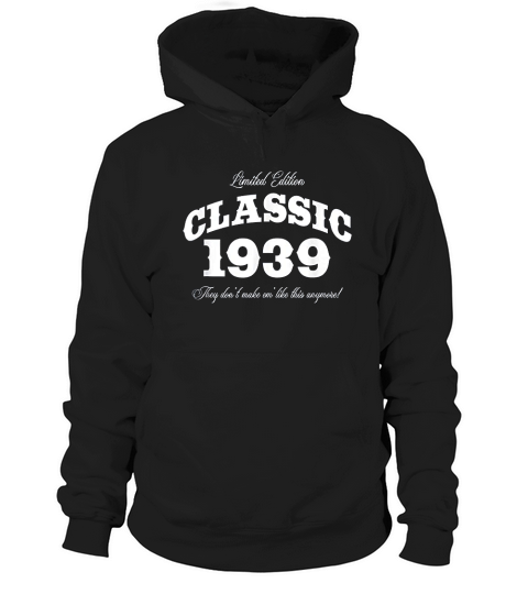 Gift For 82 Year Old Vintage Classic Car 1939 82nd Birthday Hoodie Unisex