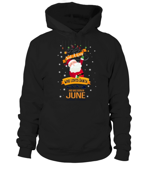 Just A Guy Who Love Santa And Was Born In May Birthday Christmas Hoodie Unisex