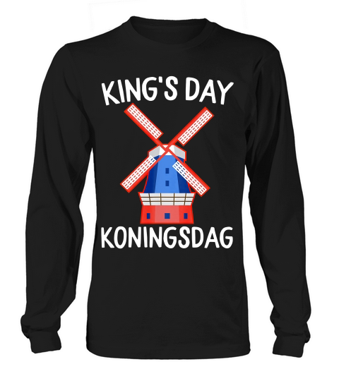 Kingsday Amsterdam Koningsdag Kings Day Netherlands T-shirt Long sleeved Unisex
