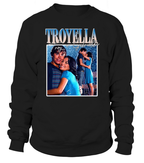 Troyella Troy Gabriella High School Musical Sweetheart Vintage Bootleg 90s Unisex Sweatshirt Sweatshirt Unisex