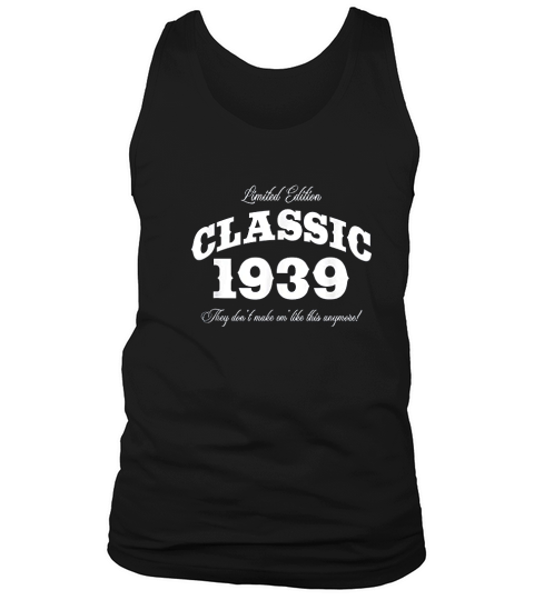 Gift For 82 Year Old Vintage Classic Car 1939 82nd Birthday Tank Top Unisex