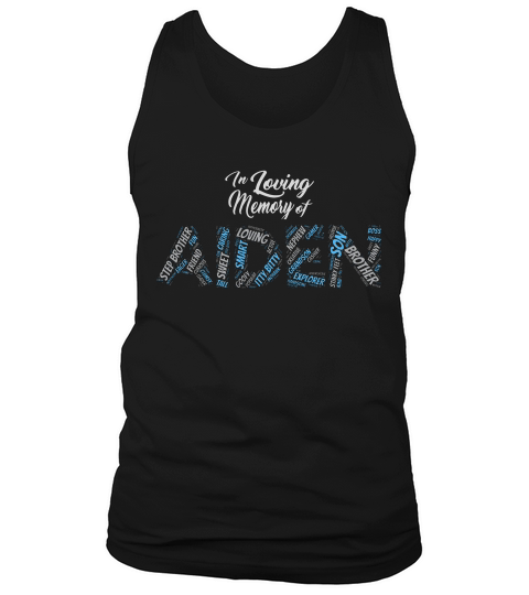 In Memory Of Aiden Words T-shirt Tank Top Unisex