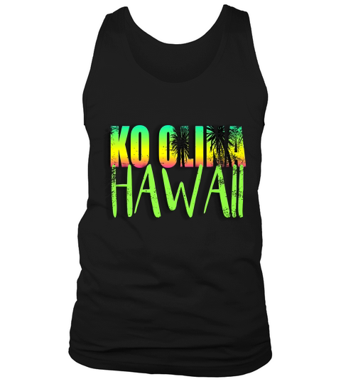 Ko Olina Hawaii Vintage Hawaii Sunset Souveni T-shirt Tank Top Unisex