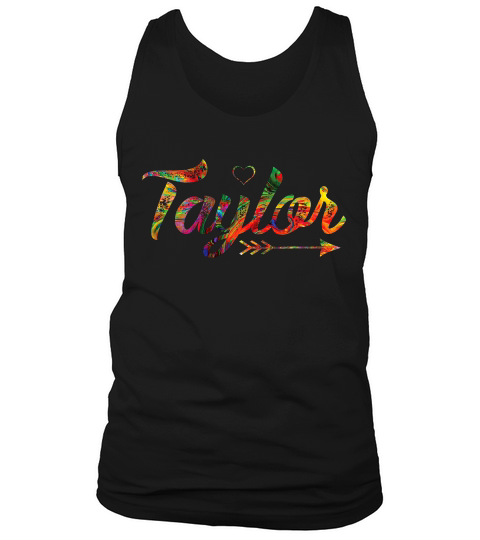 Love Taylor With Heart Colorful T-shirt Tank Top Unisex