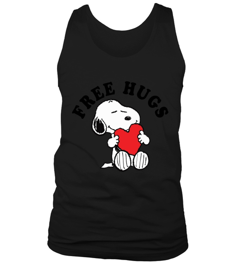 Peanuts Valentine Snoopy Hugging Heart Gift Tee T-Shirt Unisex Tank Top Unisex
