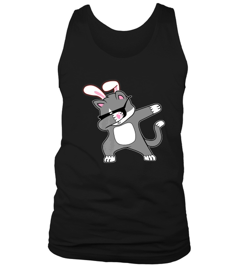 This Easter Bunny Dabbing Cat Rabbit Ears Animal Gift Tank Top Unisex