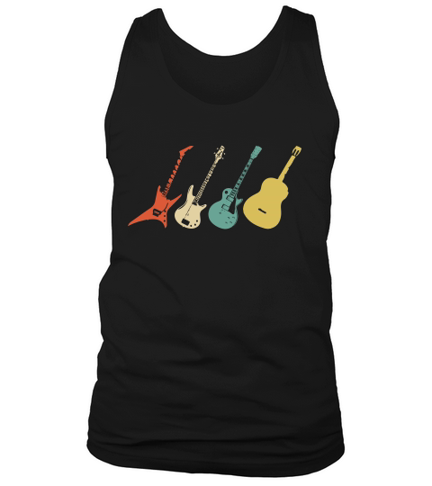 Vintage Guitar Shirt Acoustic And Electric Guitar Gift Men_2 Tank Top Unisex