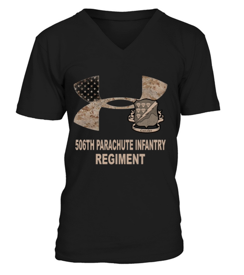 506TH PARACHUTE INFANTRY REGIMENT V-Neck T-shirt