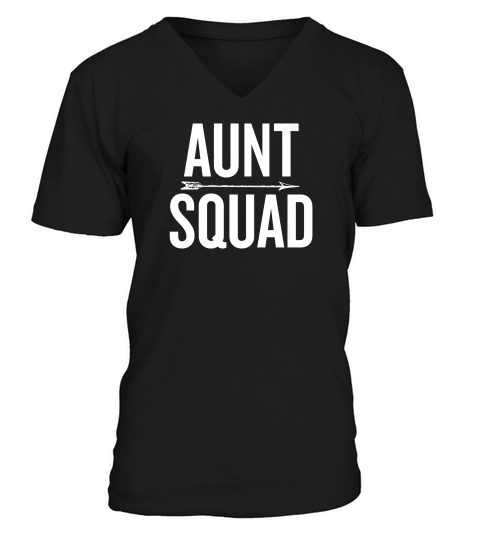 Aunt Squad Gift For Aunt From Niece Or Nephew V-Neck T-shirt