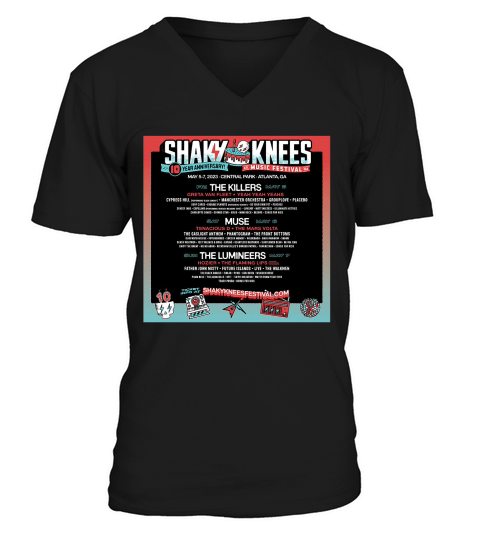Shaky Knees Festival 2023 Trending Unisex Shirt V-Neck T-shirt