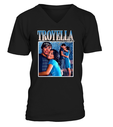 Troyella Troy Gabriella High School Musical Sweetheart Vintage Bootleg 90s Unisex Sweatshirt V-Neck T-shirt