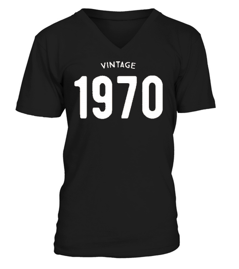 Vintage 1970 Cutest Gift V-Neck T-shirt