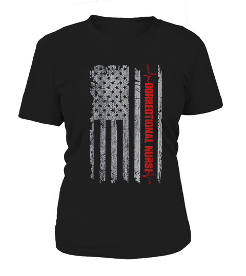 Correctional Nurse Vintage American Flag Nursing Women's T-Shirt