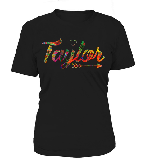 Love Taylor With Heart Colorful T-shirt Women's T-Shirt