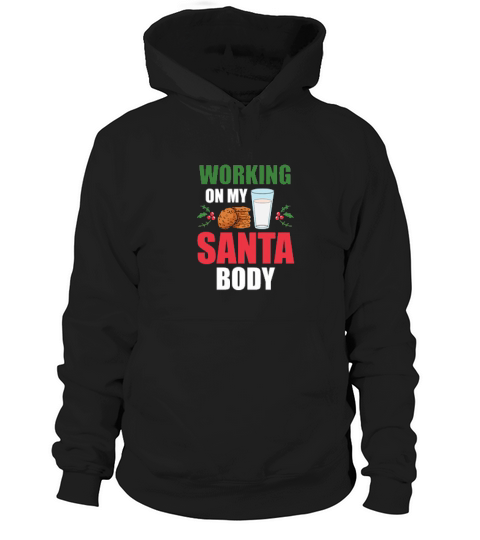 Christmas Working On Santa Body Funny Gift For Men Hoodie Unisex