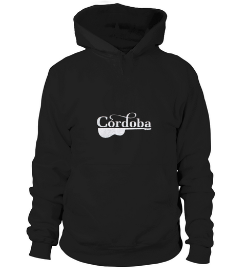 Cordoba Black Half Guitar Hoodie Unisex