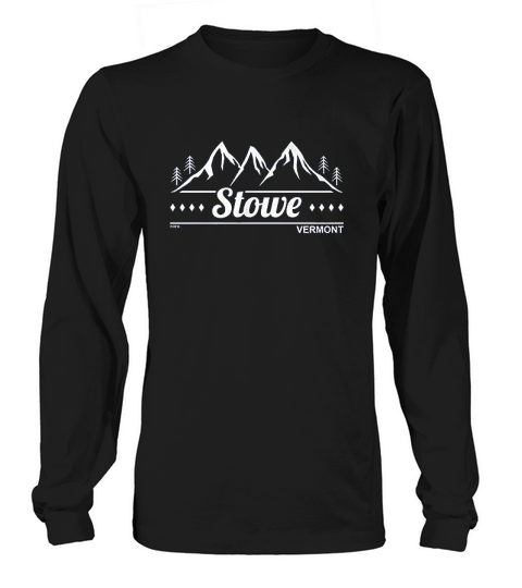 Hoodteez Stowe Vermont Long sleeved Unisex