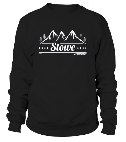 Hoodteez Stowe Vermont Sweatshirt Unisex