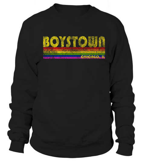Vintage Boystown  Il Gay Pride T Shirt Sweatshirt Unisex