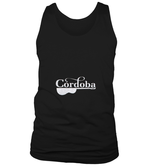 Cordoba Black Half Guitar Tank Top Unisex
