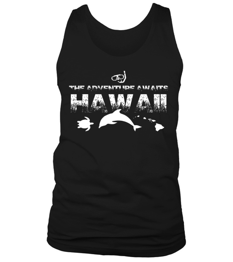 Hawaii Adventure Awaits Dolphin Turtle Snorkel T-shirt Tank Top Unisex