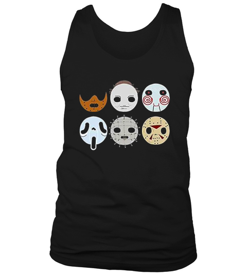 Horror Movie Scary Funny Halloween Jason Retro 80s Youth Kids Girl Boy Tank Top Unisex