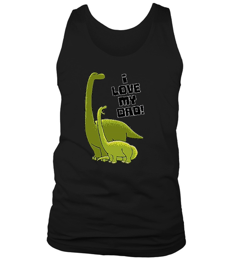 I Love My Dad With Baby And Daddy Toddler Tank Top Unisex