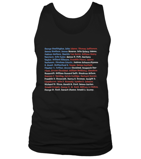 List Of The United States Patriotic Tank Top Unisex